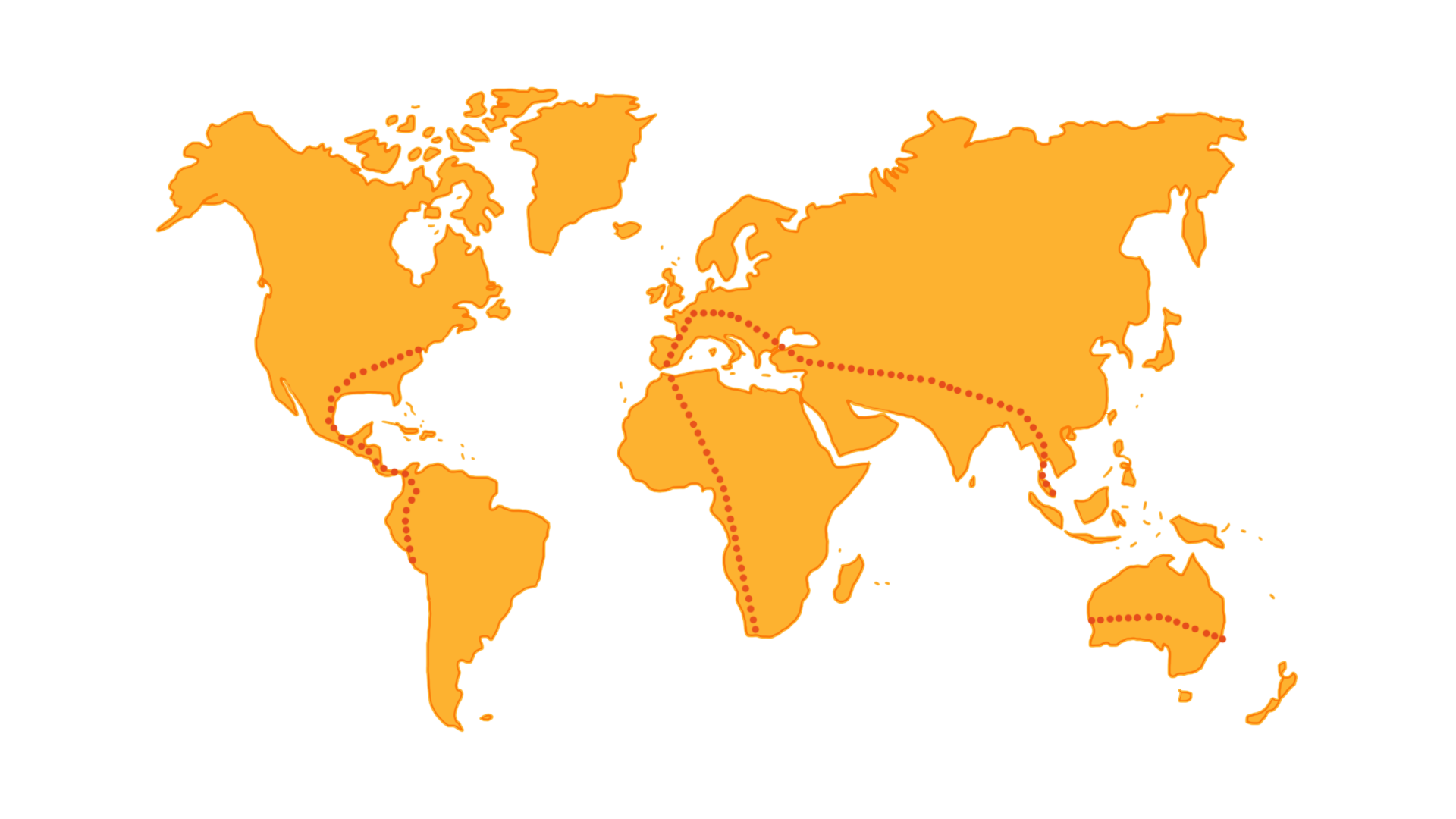 Planisphere du trajet